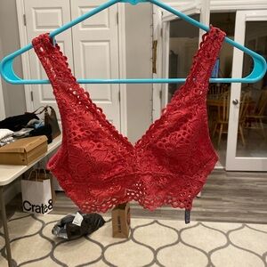 pink bralette (no inserts)